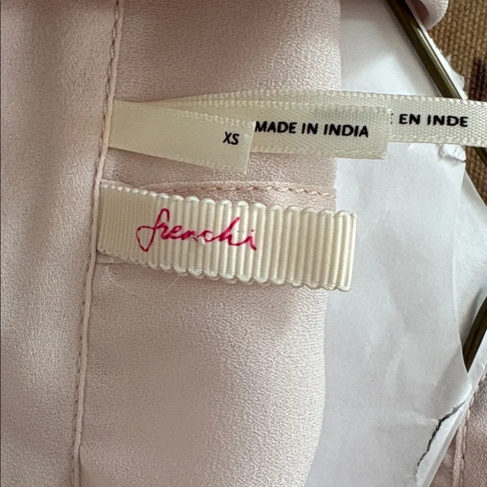 Frenchi Blush Pink Sheer Blouse - Picture 2 of 7